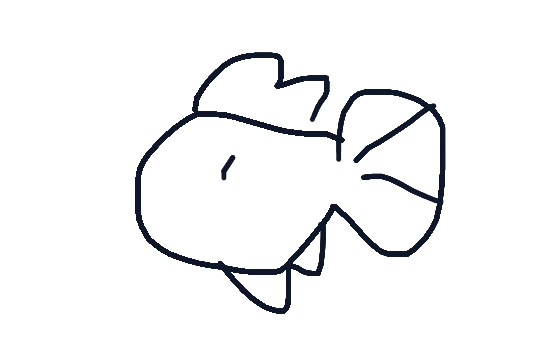 Pudge the Midnight Guppy